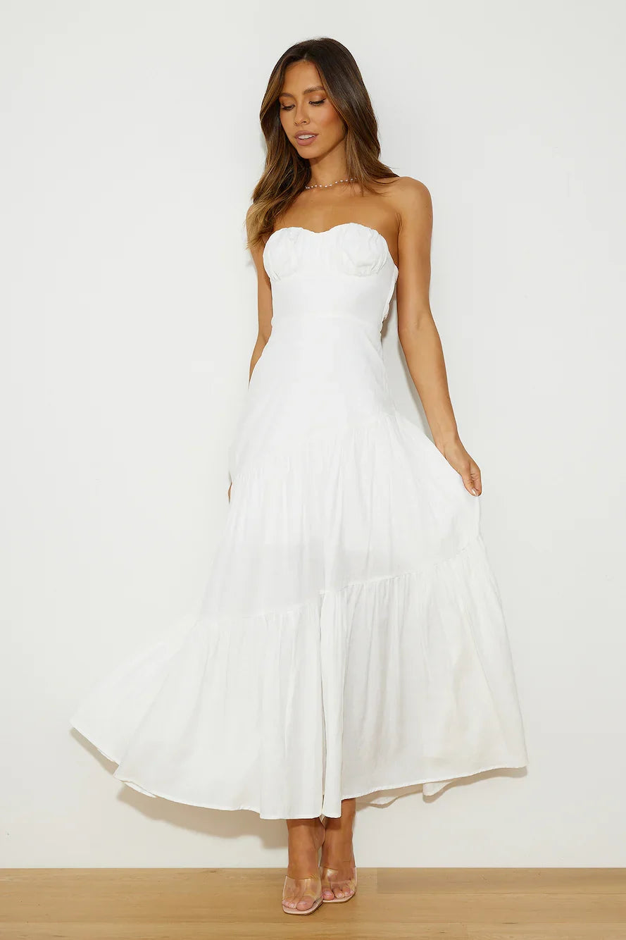 Summer Girl Maxi Dress White