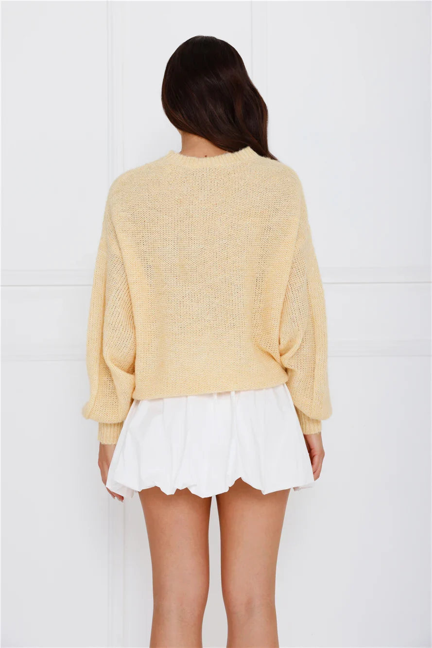 Sweater Weather Knit Yellow