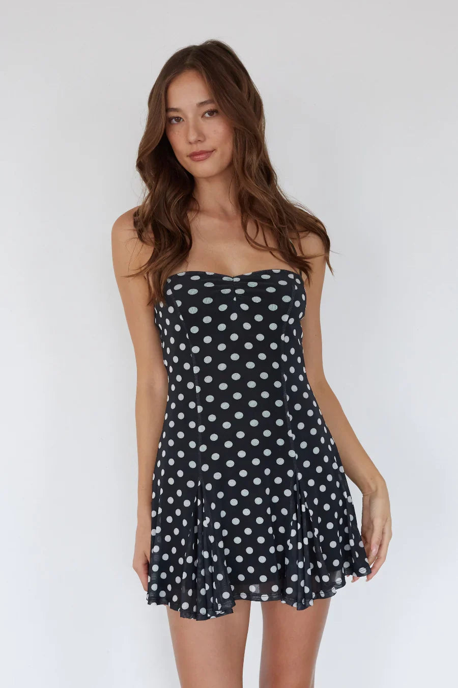 Yuki Polka Dot Mini Dress